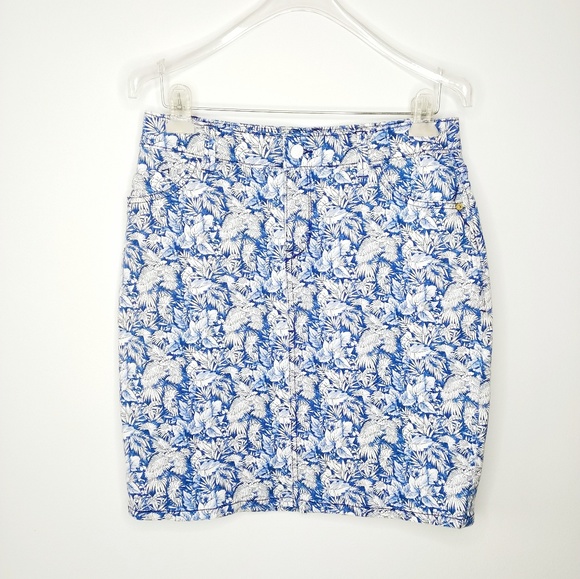 Tommy Bahama Denim Wall of Palm Print  Ski… - Picture 1 of 7